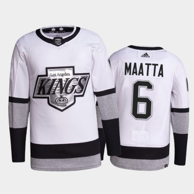 Adidas Los Angeles Kings #6 Olli Maatta Men's 2021-22 Alternate Authentic NHL Jersey - White Men's